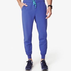 Figs Men's Tansen Jogger in Denim Blue Size Medium Scrubs Medical Nursing